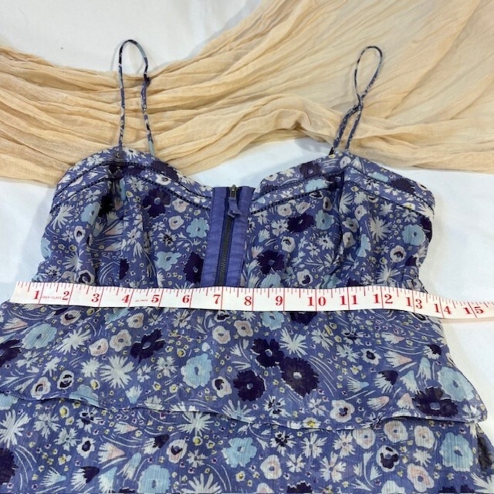 American Eagle Youth Strappy Purple Floral Dress Size XS - Picture 5 of 9